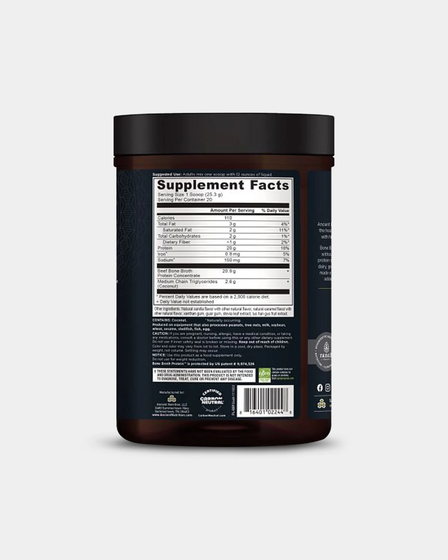 Ancient Nutrition Bone Broth Protein - 20g