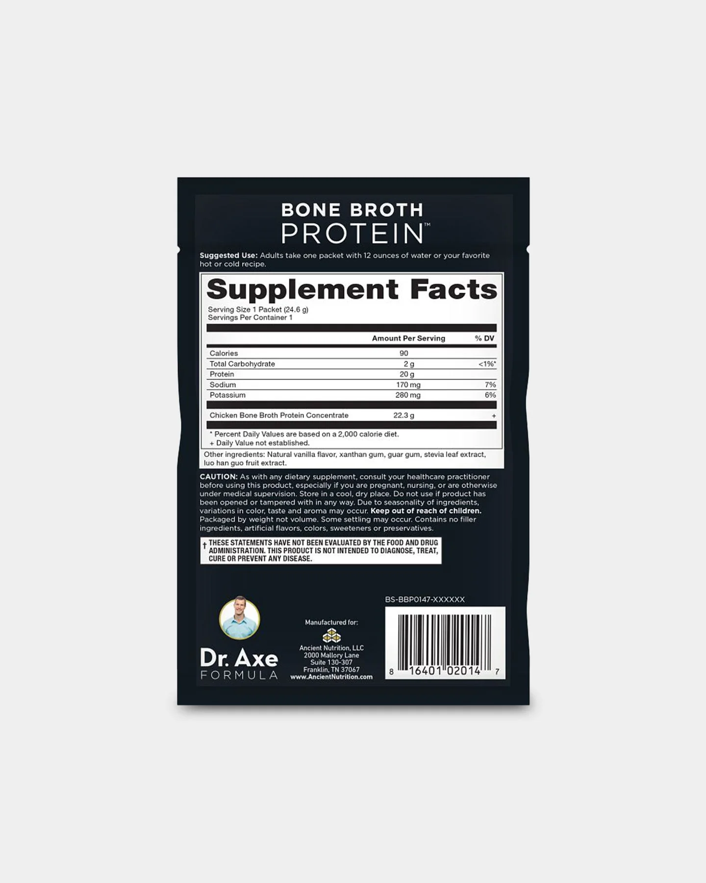 Ancient Nutrition Bone Broth Protein - 20g