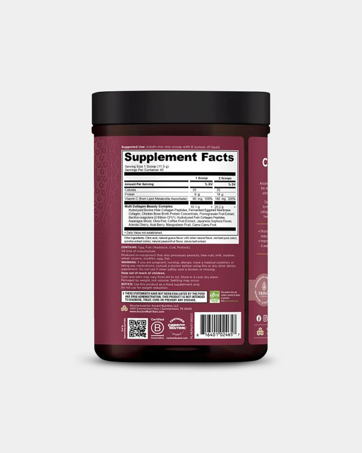 Ancient Nutrition Multi Collagen Protein - Beauty Within
