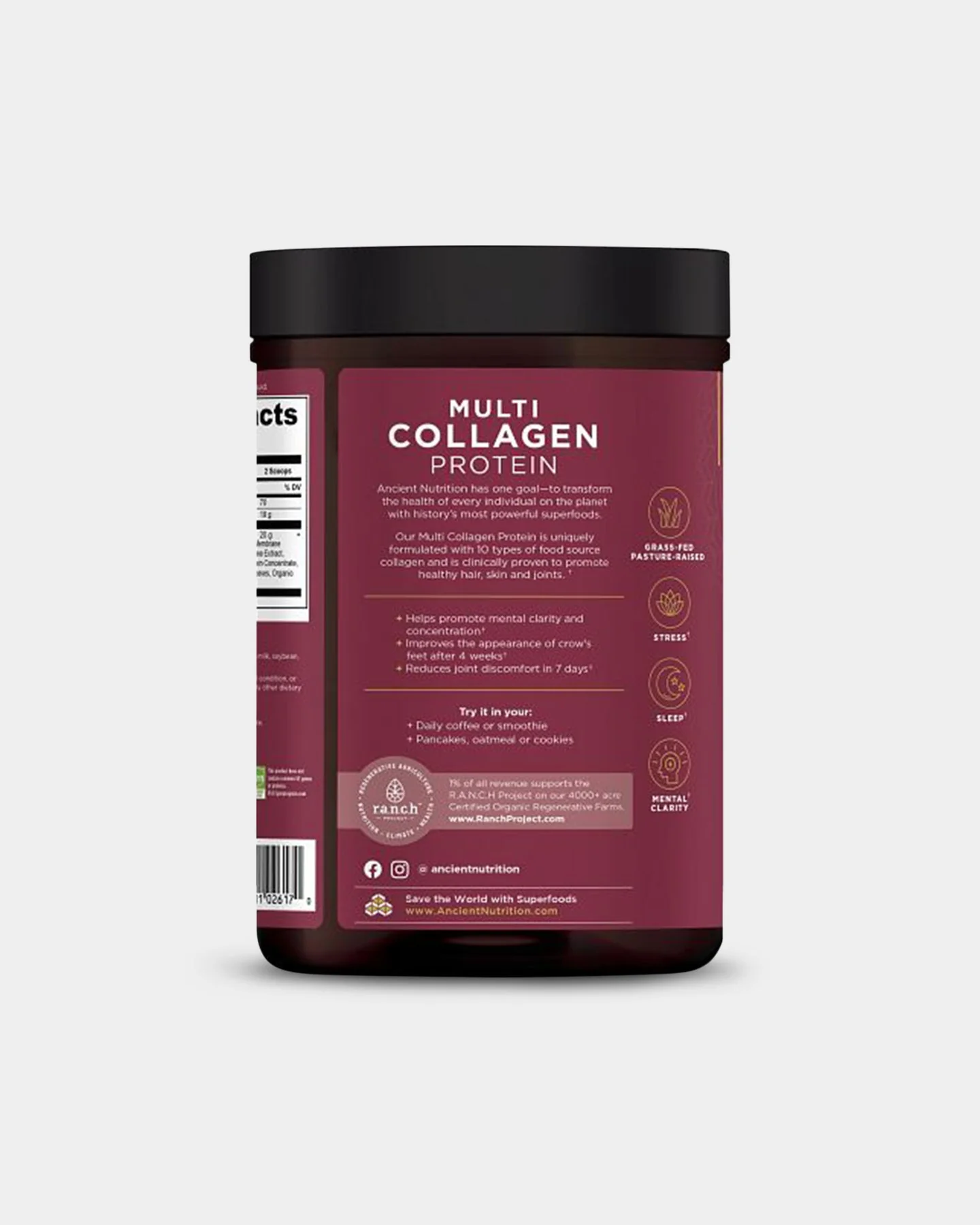 Ancient Nutrition Multi Collagen Protein - Brain Boost