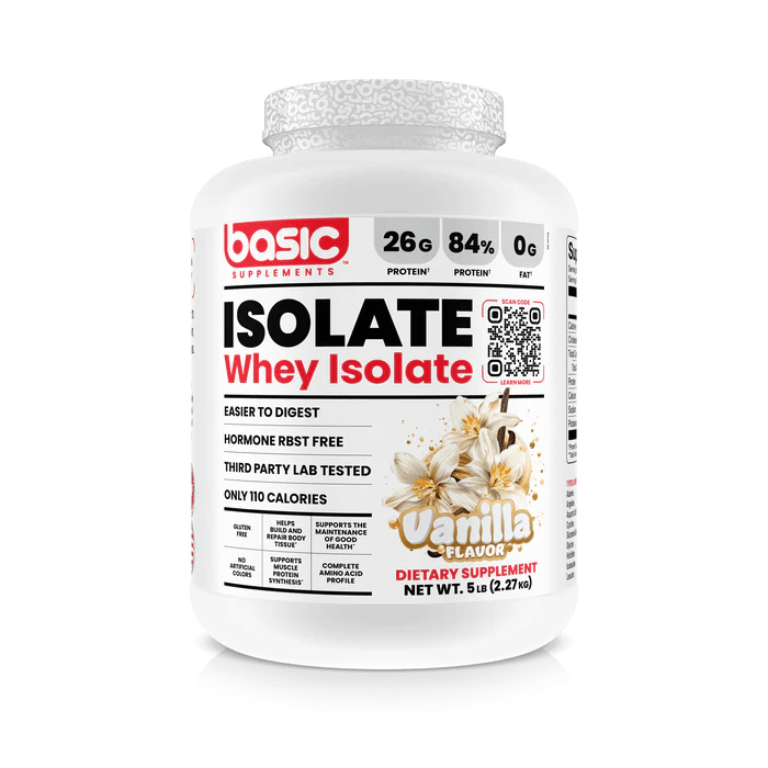 1831-basic-supplements-basic-isolate-5lb-vanilla-1.png Basic Supplements Basic Isolate 5lb, Vanilla