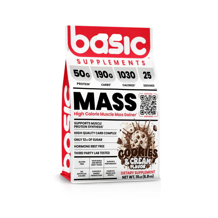 Basic Supplements Basic Mass 15lb, Cookies & Cream