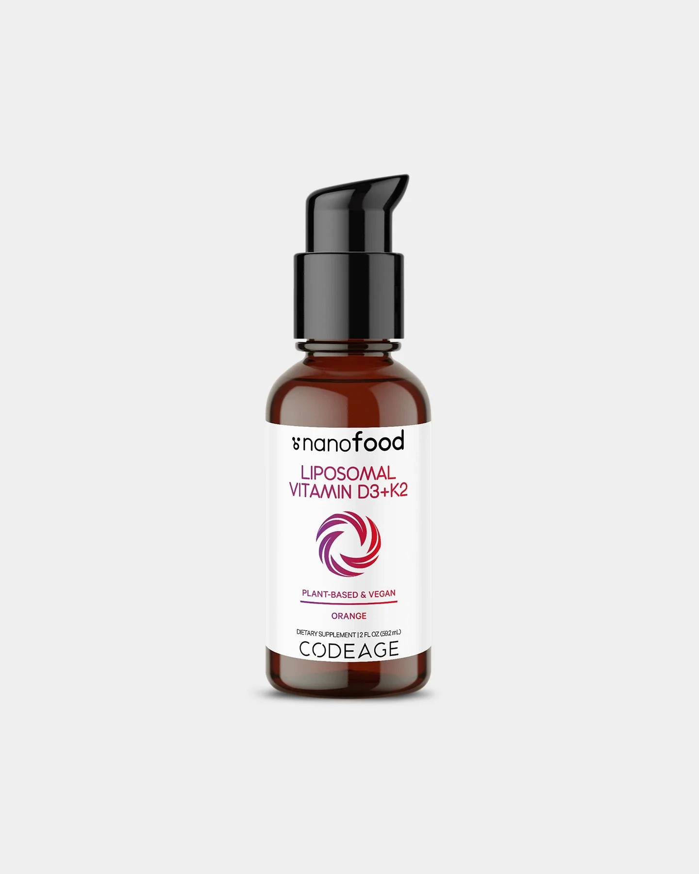 Codeage Vitamin D3 + K2 Liquid Drops Supplement