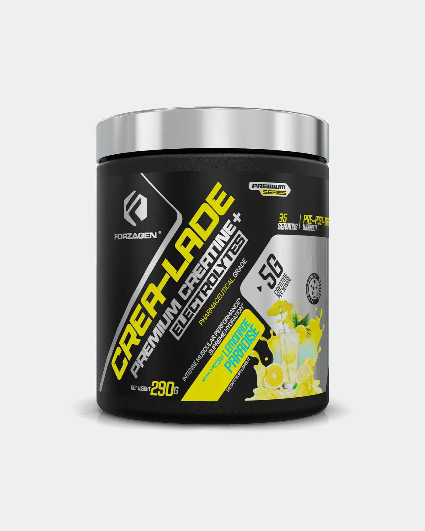 Forzagen CREA-LADE Premium Creatine + Electrolytes Pre-Workout