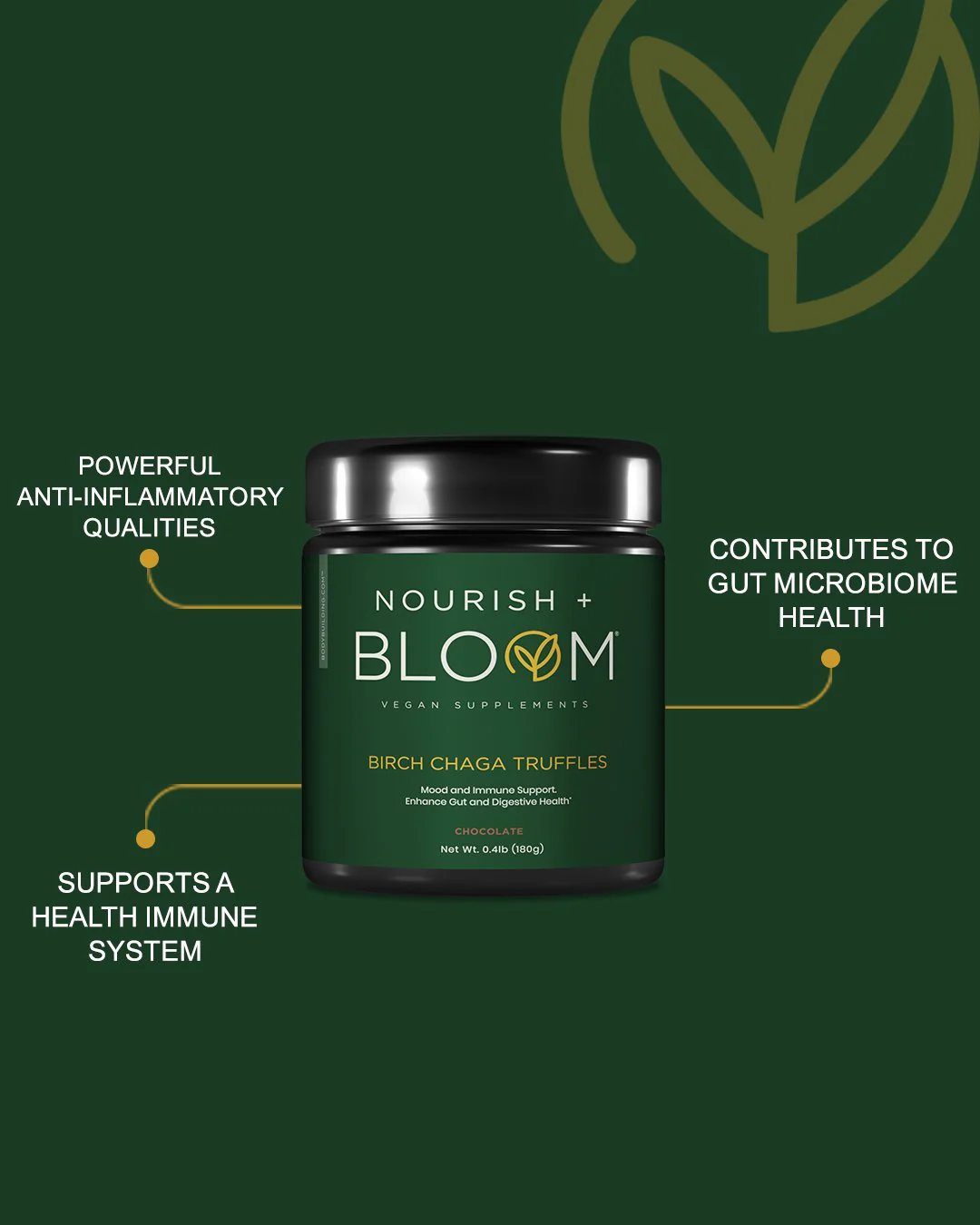 Nourish + Bloom Birch Chaga Truffles
