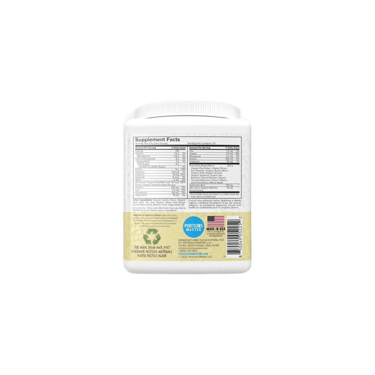 Portions Master Vegan Collagen Builder