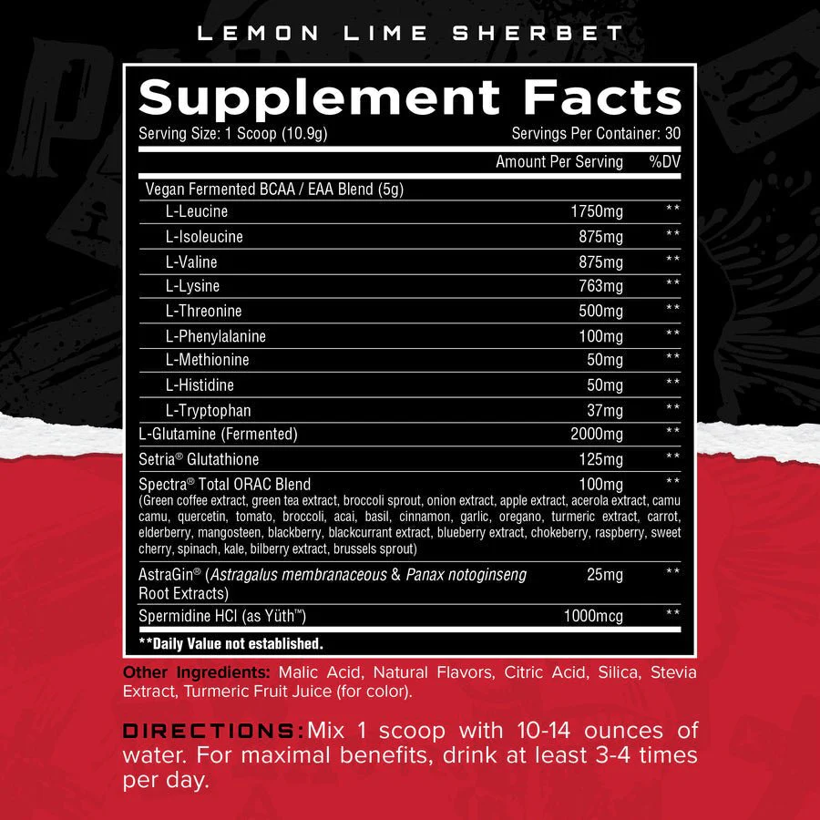 Unmatched Nutrition LONGEVITY EAA Lemon Lime Sherbet
