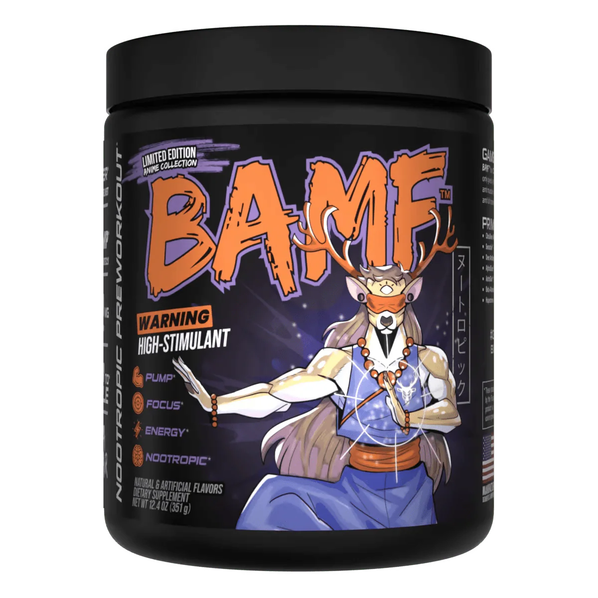 Bucked Up BAMF Nootropic High Stimulant Pre-Workout