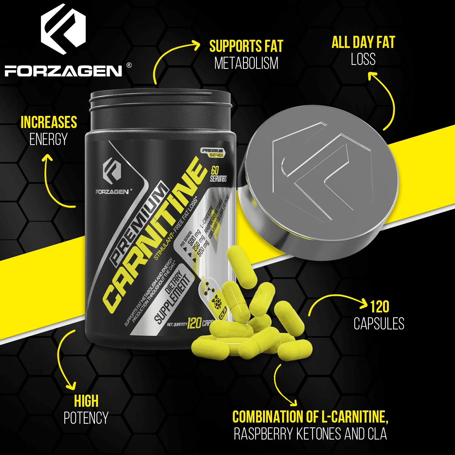 262-forzagen-premium-l-carnitine-cla-raspberry-ketones-stim-free-6.webp Forzagen Premium L Carnitine + CLA + Raspberry Ketones Stim-Free