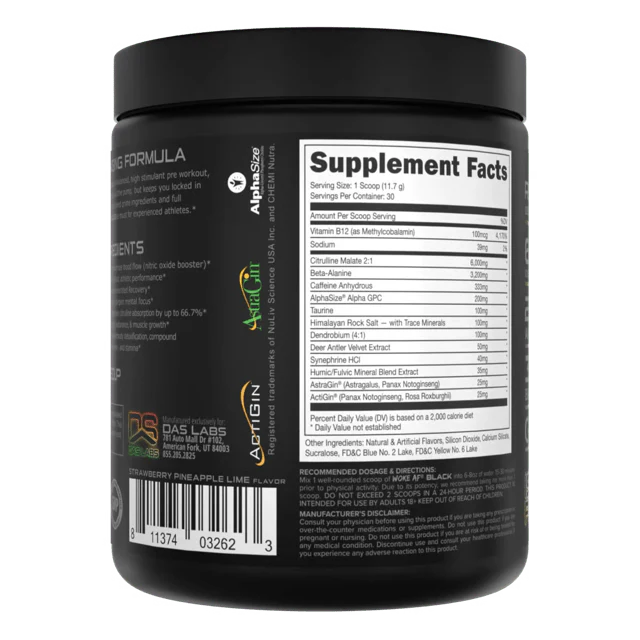 Bucked Up Woke AF Black Pre-Workout