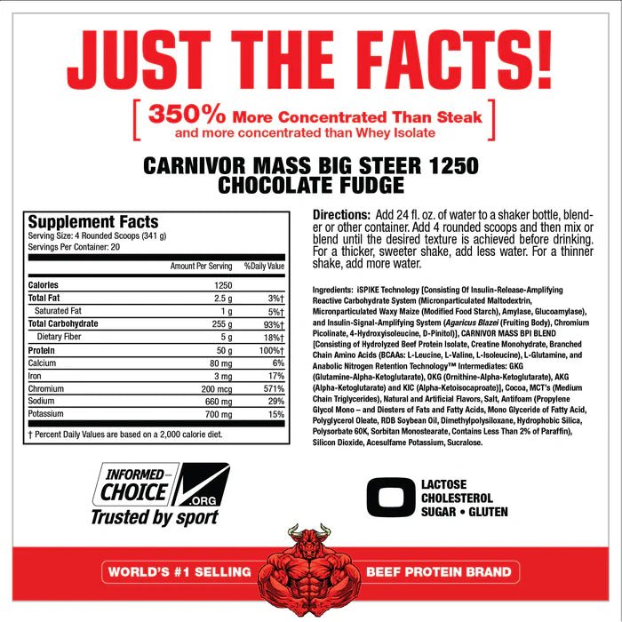 MuscleMass CARNIVOR MASS Weight Gainer