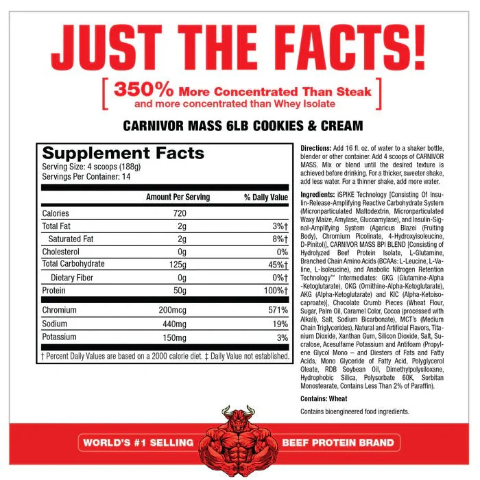 MuscleMass CARNIVOR MASS Weight Gainer