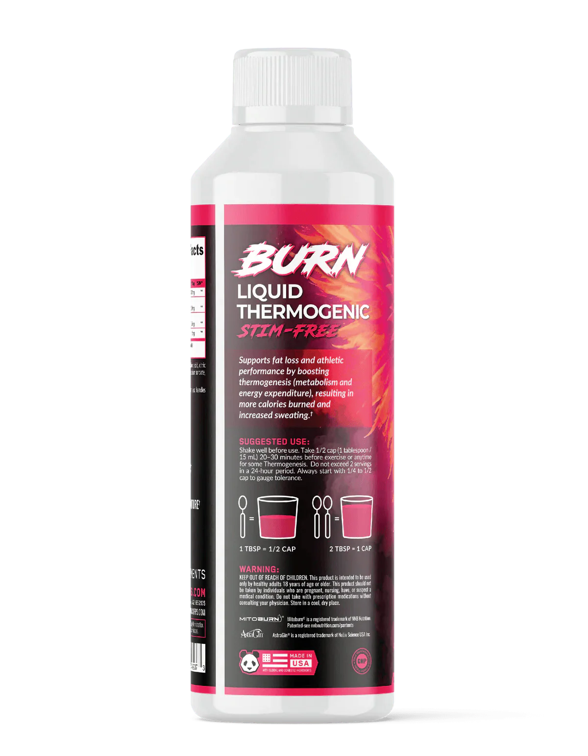 PANDA Supplements BURN Stim-Free Liquid Thermogenic
