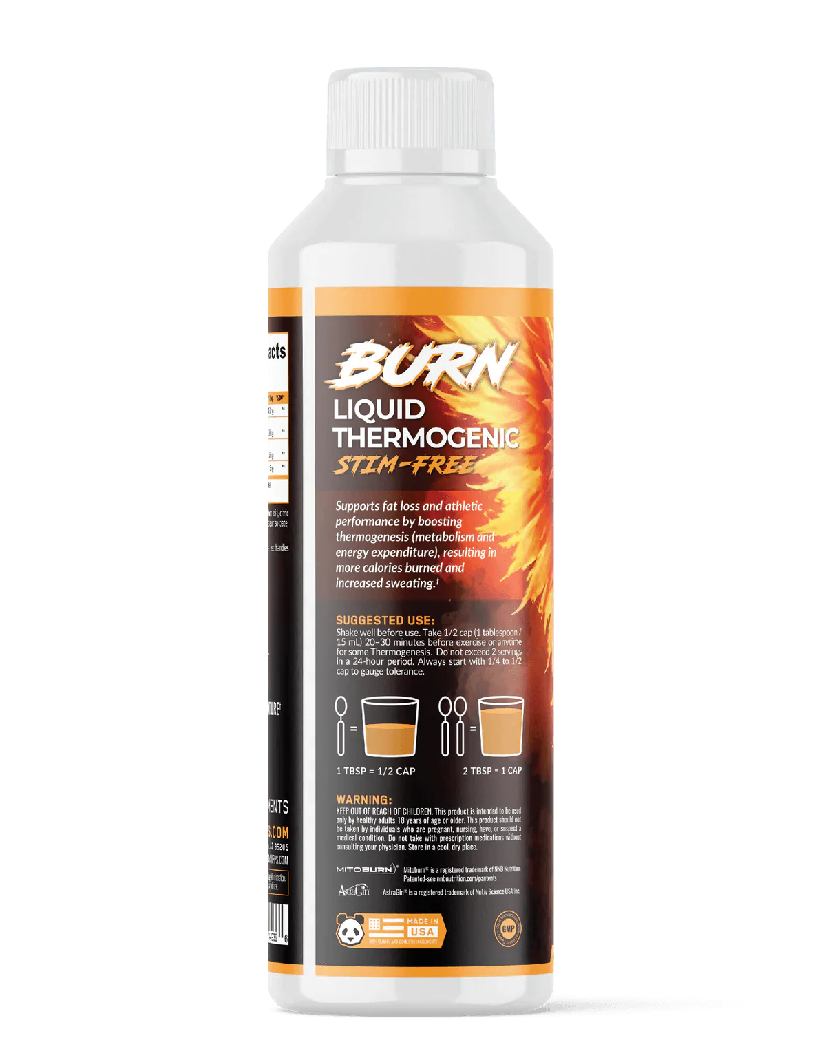 PANDA Supplements BURN Stim-Free Liquid Thermogenic