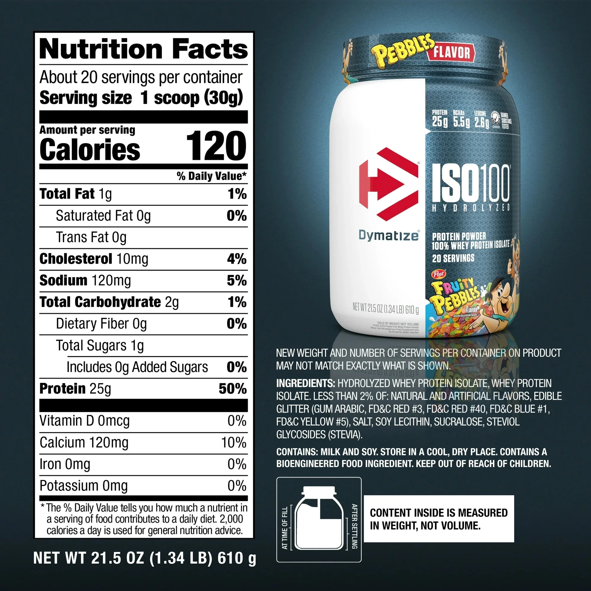 Dymatize ISO 100 Hydrolized Protein Powder