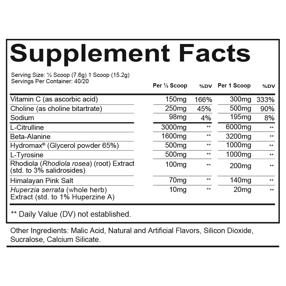 Redcon1 Total War Pump Non-Stim Preworkout