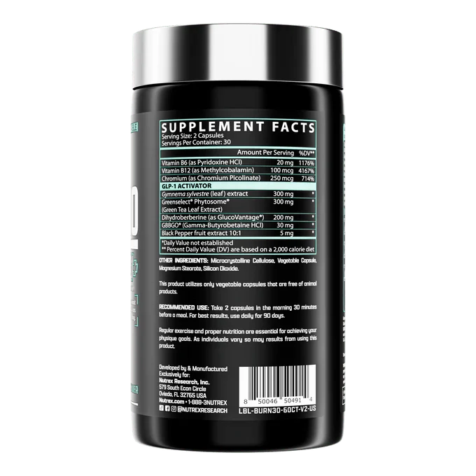 Nutrex Research BURN30 GLP1+