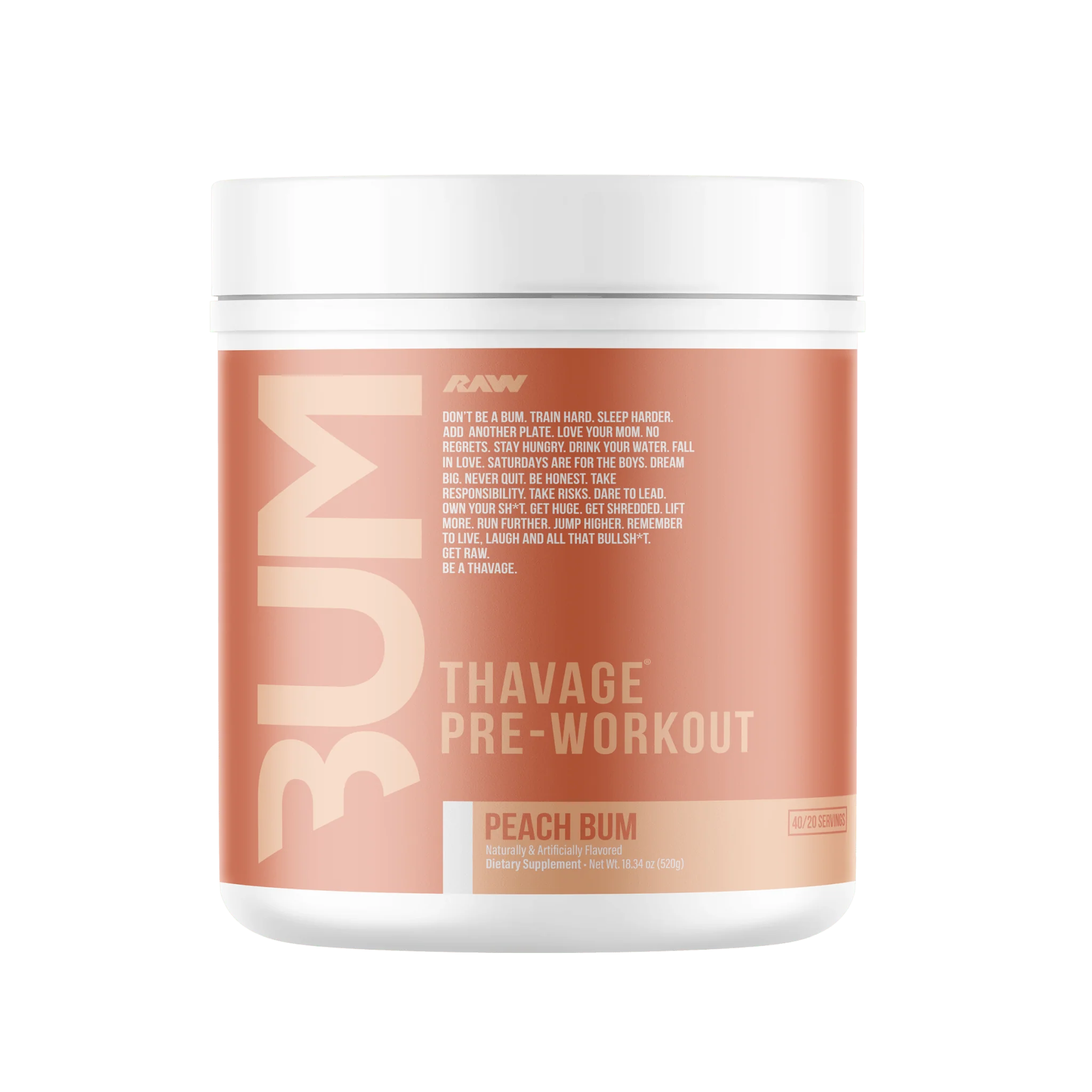 727-raw-nutrition-bum-thavage-pre-workout-3.webp RAW Nutrition BUM Thavage Pre Workout