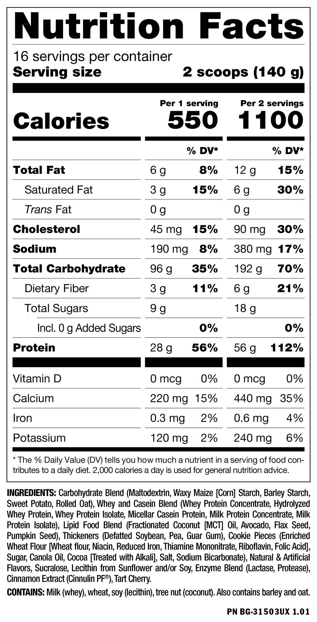 Mutant Mass - Whole Food Based Gainer