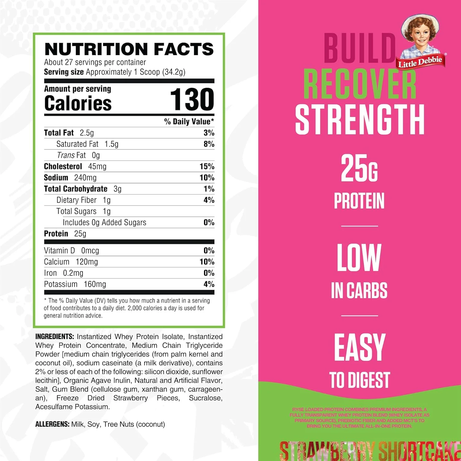 Ryse Loaded Protein, 27 Servings