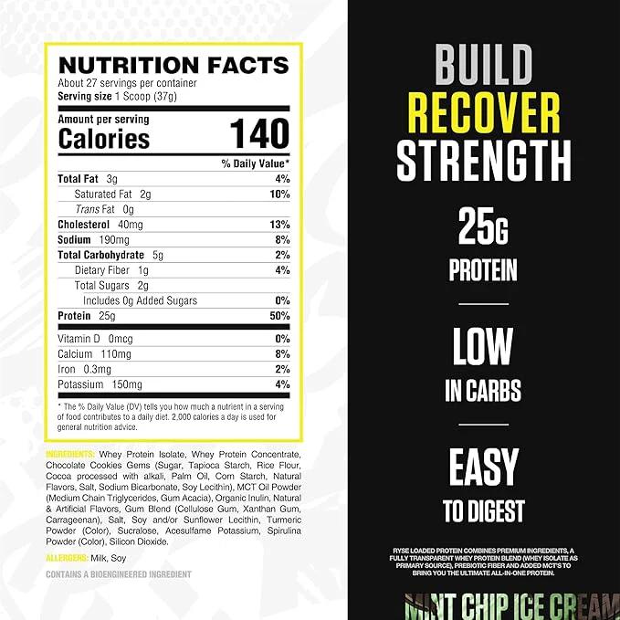 Ryse Loaded Protein, 27 Servings