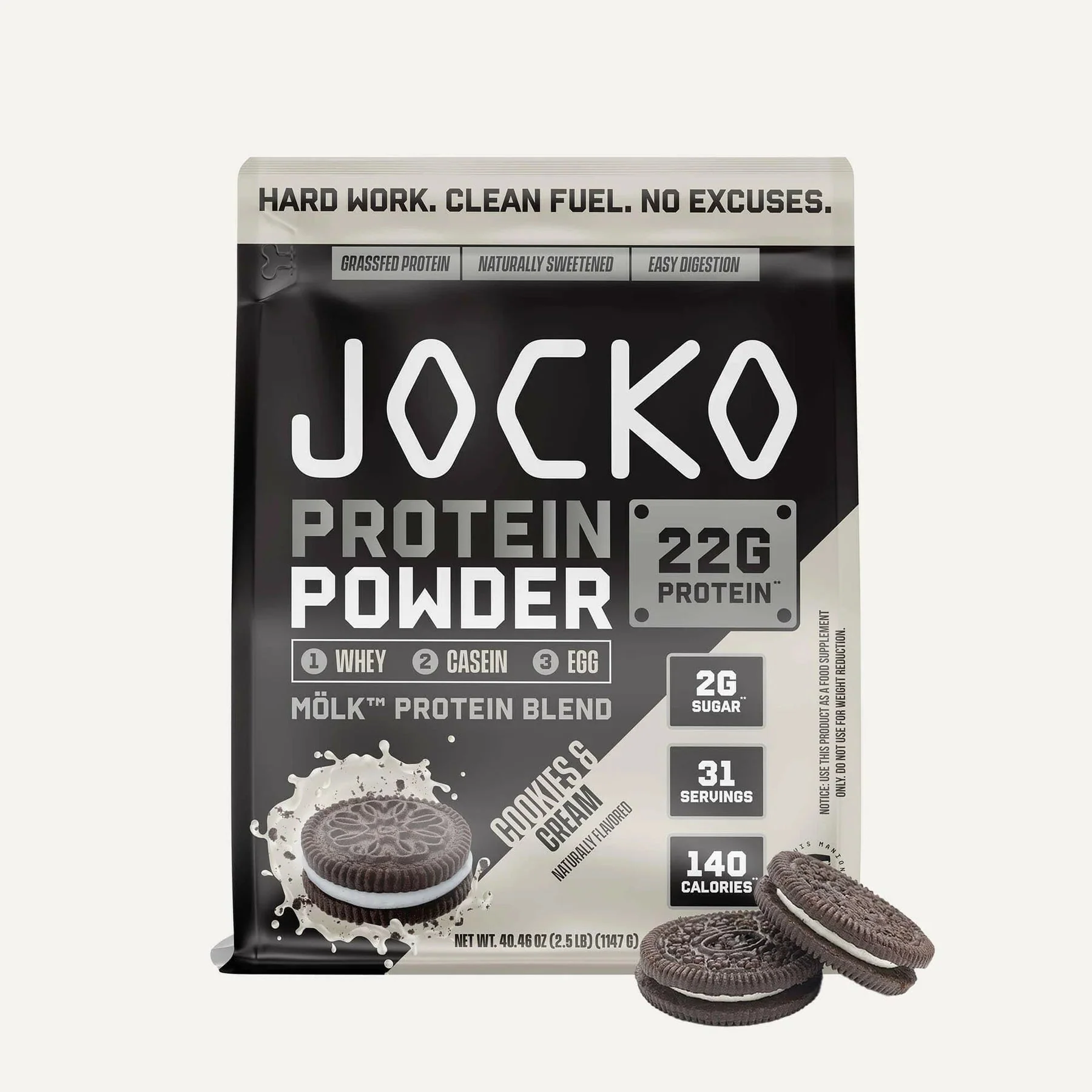 JOCKO Mölk Protein Powder Bag, 31 Servings