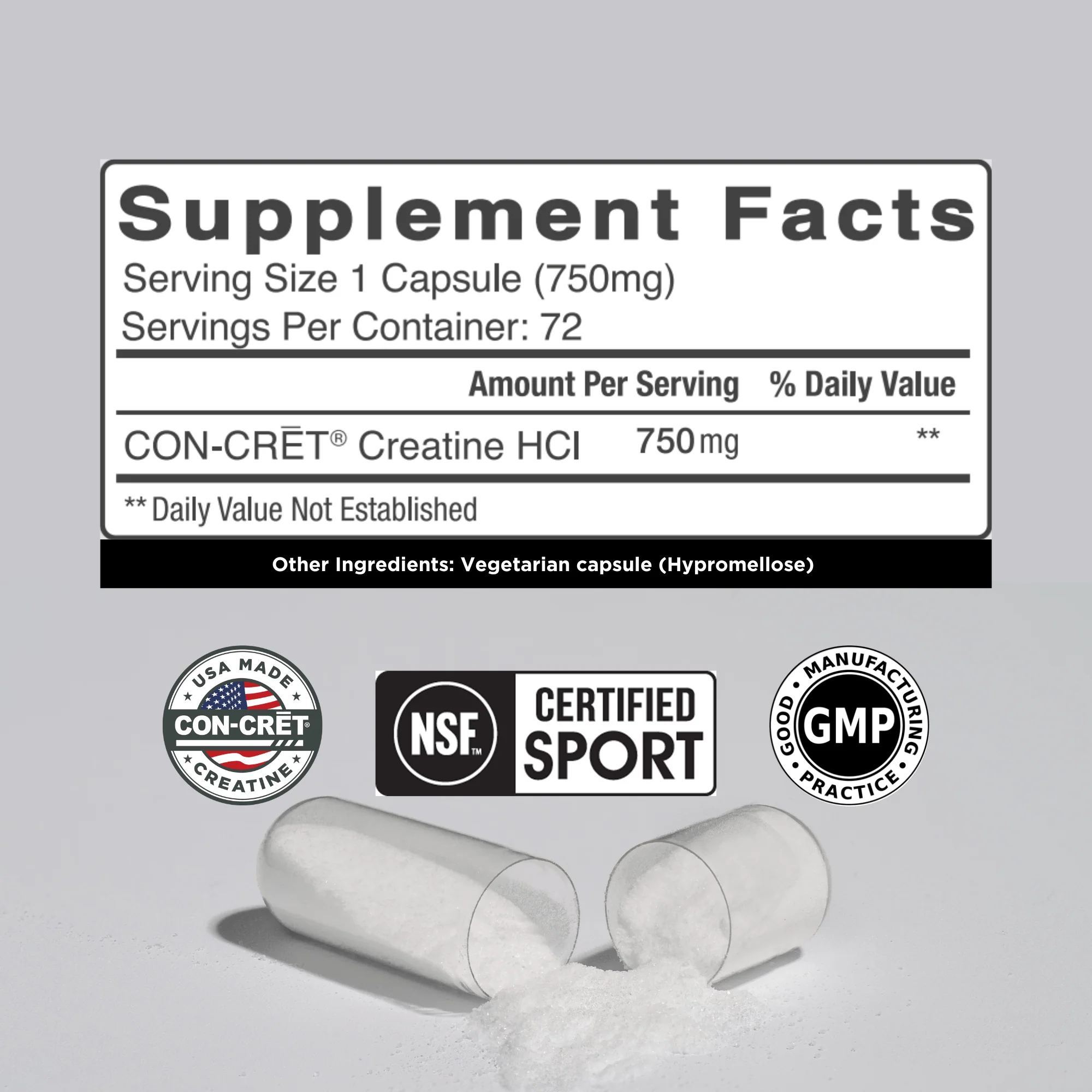 CON-CRET Creatine HCL